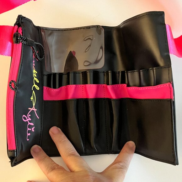 Kendall & Kylie Makeup Artist Brush Belt Holder Black Pink Adjustable Strap - Picture 3 of 11